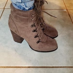 Faux suede Boots size 7